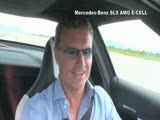 David Coulthard Present Mercedes Benz SLS AMG E-CELL